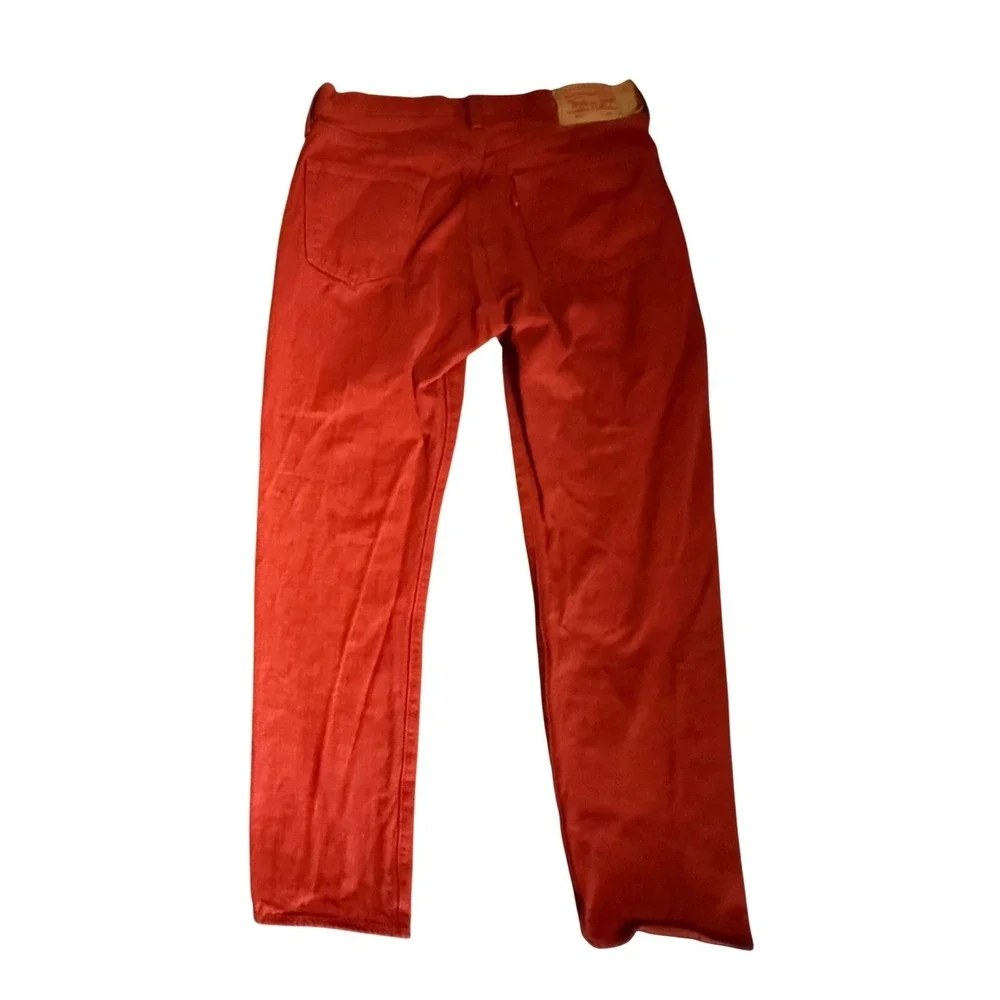 Levi's 501 Original Fit Jeans Mens 36x36 Red Tab Straight Leg Denim Button Fly